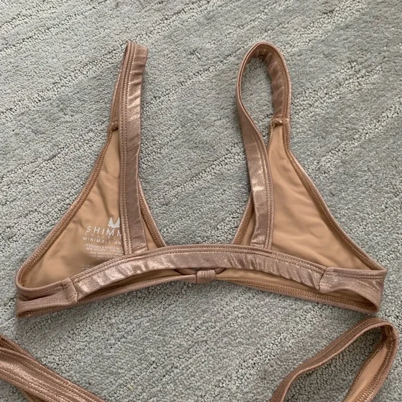 Minimale Animale Pink Sand Shimmer Bikini Set, S - Picture 7 of 11